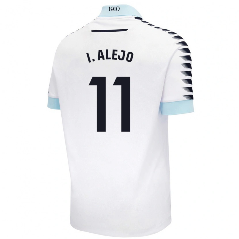 Danxen Dame Iván Alejo #11 Hvit Blå Bortetrøye Drakt Trøye 2024/25 Skjorter T-Skjorte