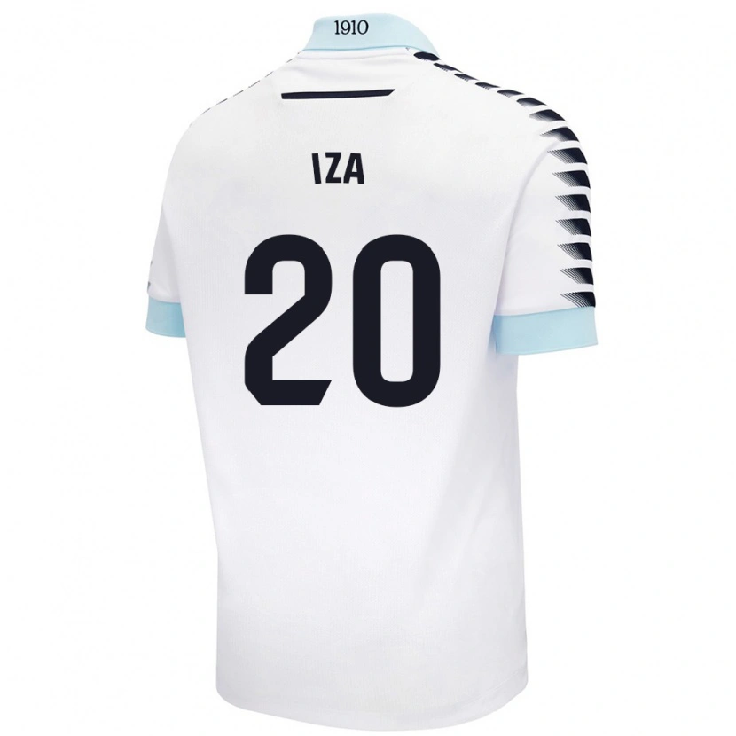 Danxen Dame Iza Carcelén #20 Hvit Blå Bortetrøye Drakt Trøye 2024/25 Skjorter T-Skjorte