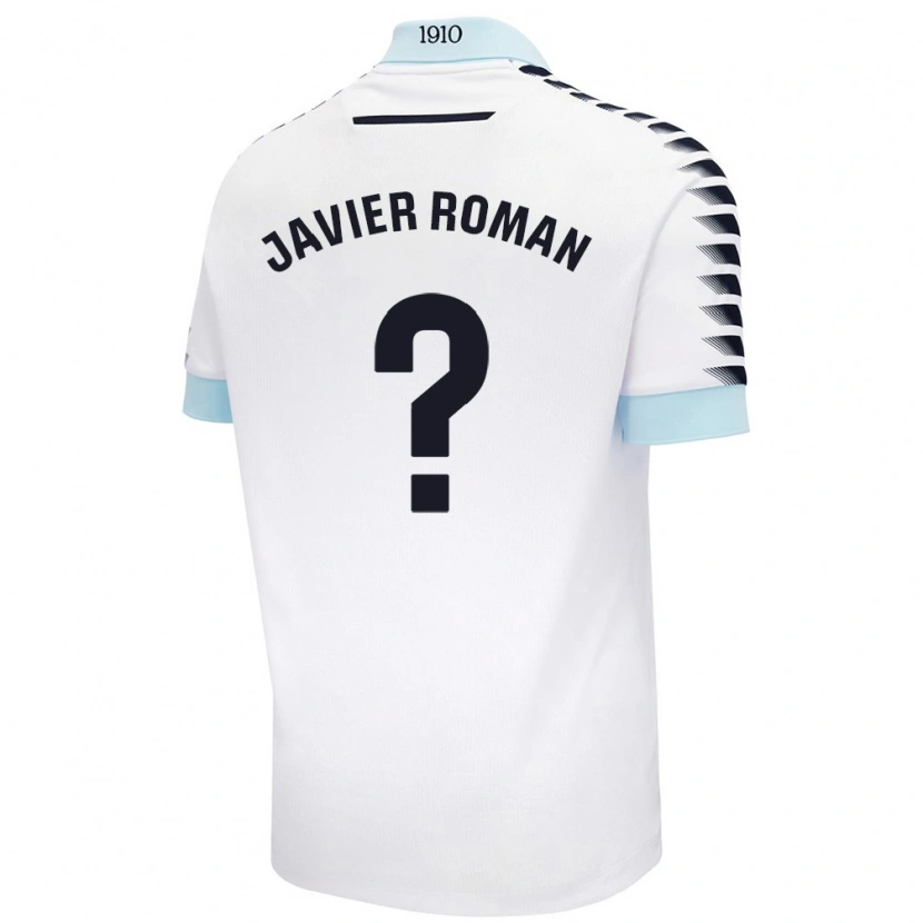Danxen Dame José Javier Román #0 Hvit Blå Bortetrøye Drakt Trøye 2024/25 Skjorter T-Skjorte