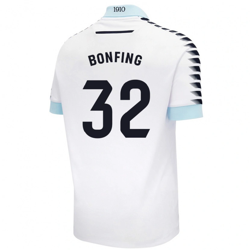 Danxen Dame Boubacar Bonfing #32 Hvit Blå Bortetrøye Drakt Trøye 2024/25 Skjorter T-Skjorte