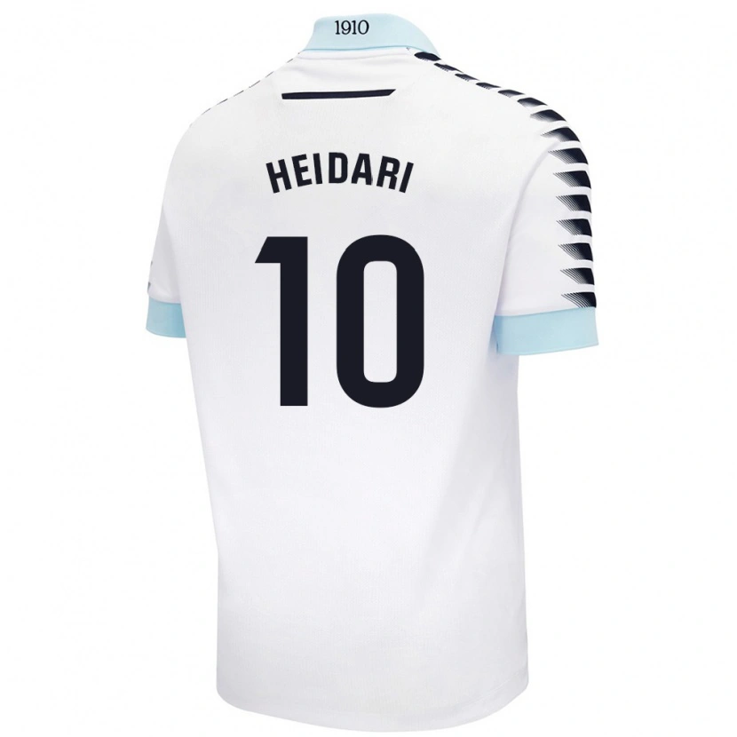 Danxen Dame Arman Heidari #10 Hvit Blå Bortetrøye Drakt Trøye 2024/25 Skjorter T-Skjorte