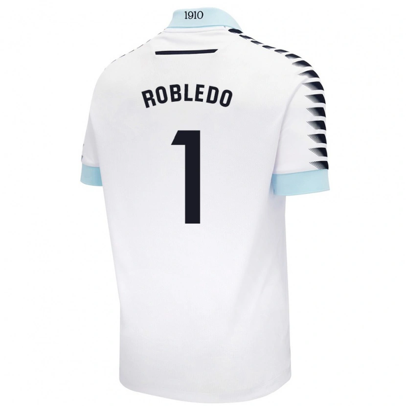 Danxen Dame Robledo #1 Hvit Blå Bortetrøye Drakt Trøye 2024/25 Skjorter T-Skjorte