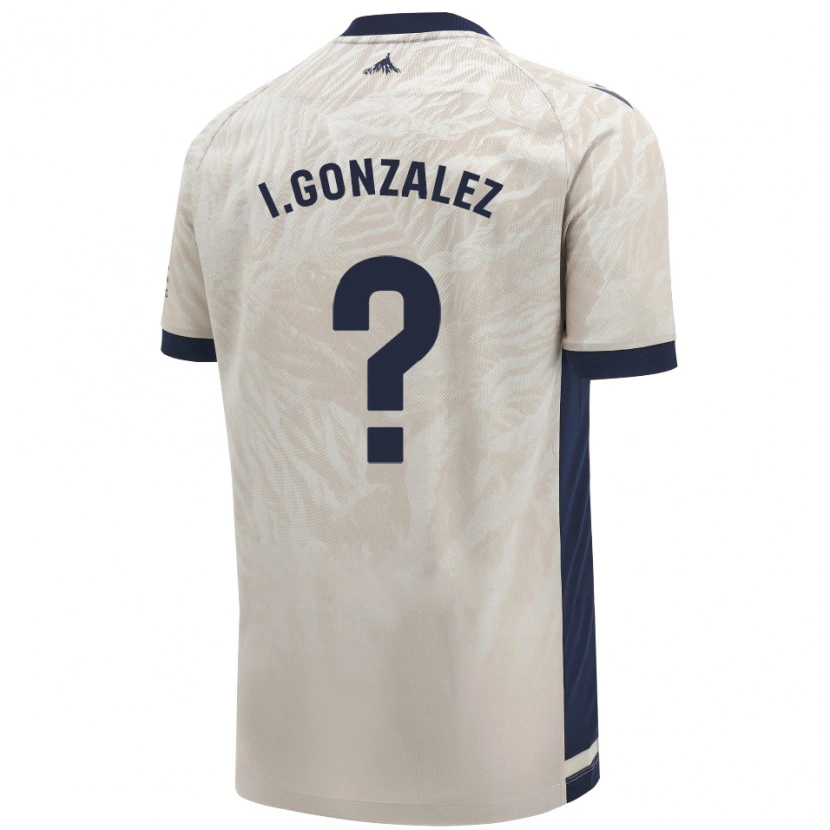 Danxen Dame Iker González #0 Lys Grå Bortetrøye Drakt Trøye 2024/25 Skjorter T-Skjorte