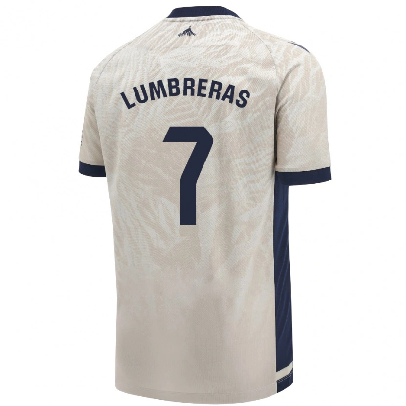 Danxen Dame Carlos Lumbreras #7 Lys Grå Bortetrøye Drakt Trøye 2024/25 Skjorter T-Skjorte