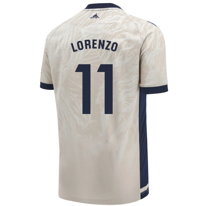 Danxen Dame Nowend Lorenzo #11 Lys Grå Bortetrøye Drakt Trøye 2024/25 Skjorter T-Skjorte