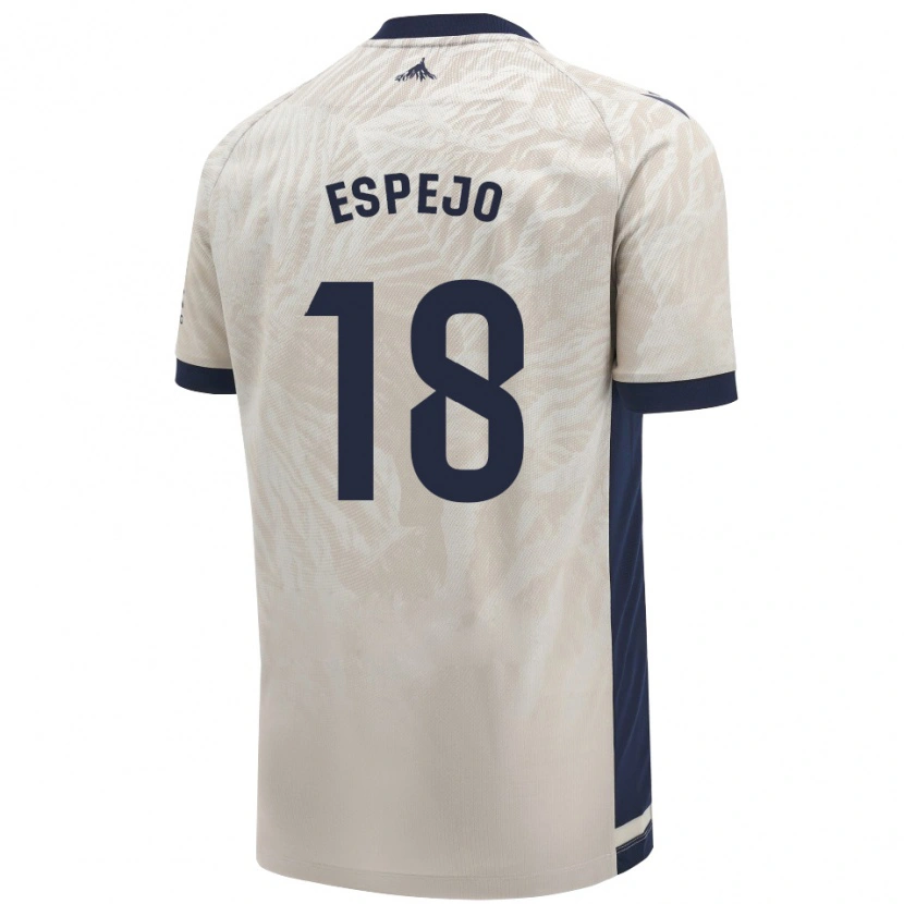 Danxen Dame Diego Espejo #18 Lys Grå Bortetrøye Drakt Trøye 2024/25 Skjorter T-Skjorte