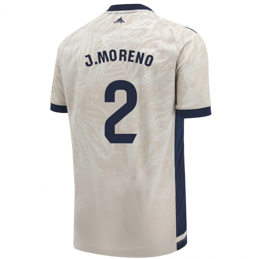 Danxen Dame Jorge Moreno #2 Lys Grå Bortetrøye Drakt Trøye 2024/25 Skjorter T-Skjorte