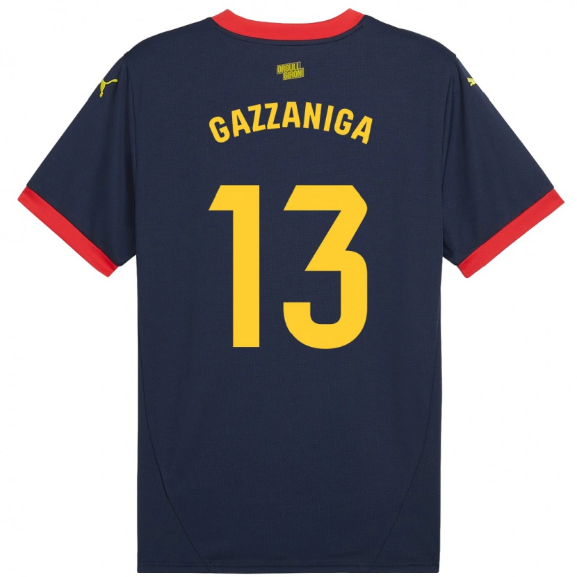 Danxen Dame Paulo Gazzaniga #13 Marine Rød Bortetrøye Drakt Trøye 2024/25 Skjorter T-Skjorte