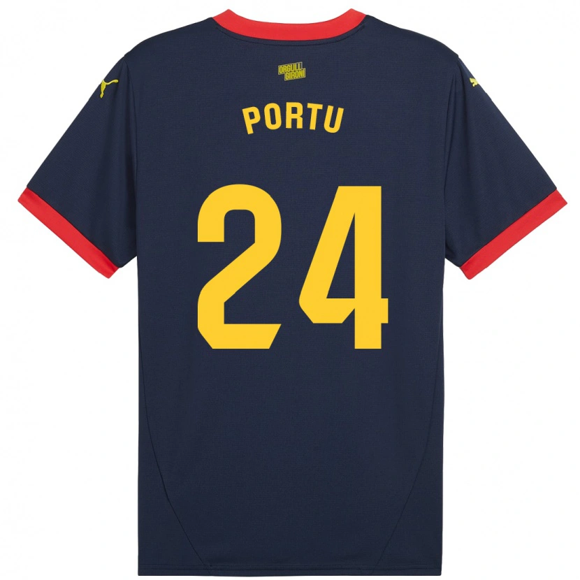 Danxen Dame Portu #24 Marine Rød Bortetrøye Drakt Trøye 2024/25 Skjorter T-Skjorte