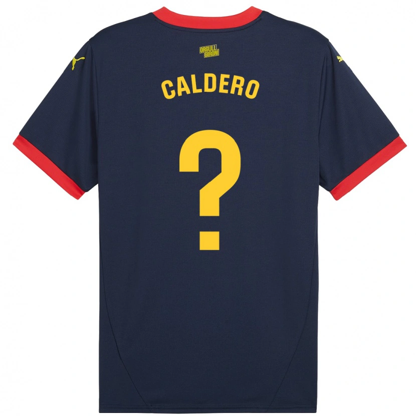 Danxen Dame Nil Calderó #0 Marine Rød Bortetrøye Drakt Trøye 2024/25 Skjorter T-Skjorte