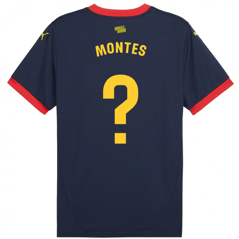 Danxen Dame Luis Montes #0 Marine Rød Bortetrøye Drakt Trøye 2024/25 Skjorter T-Skjorte