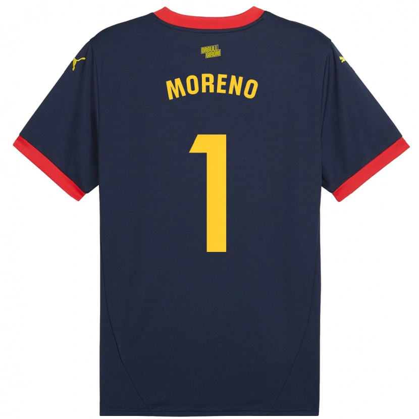 Danxen Dame Gerard Moreno #1 Marine Rød Bortetrøye Drakt Trøye 2024/25 Skjorter T-Skjorte