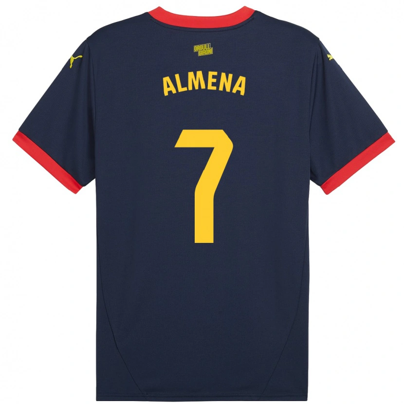 Danxen Dame Iker Almena #7 Marine Rød Bortetrøye Drakt Trøye 2024/25 Skjorter T-Skjorte