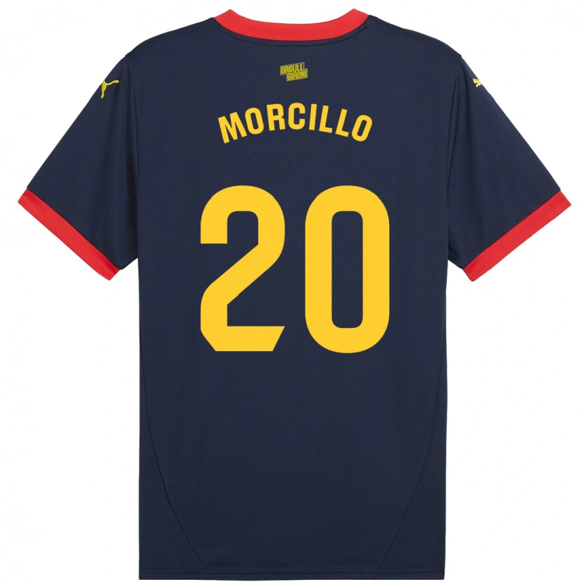 Danxen Dame Luis Morcillo #20 Marine Rød Bortetrøye Drakt Trøye 2024/25 Skjorter T-Skjorte