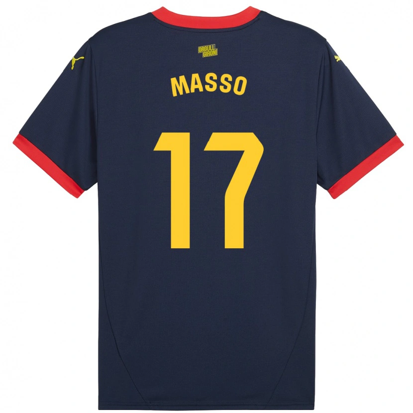 Danxen Dame Ainoa Massó #17 Marine Rød Bortetrøye Drakt Trøye 2024/25 Skjorter T-Skjorte