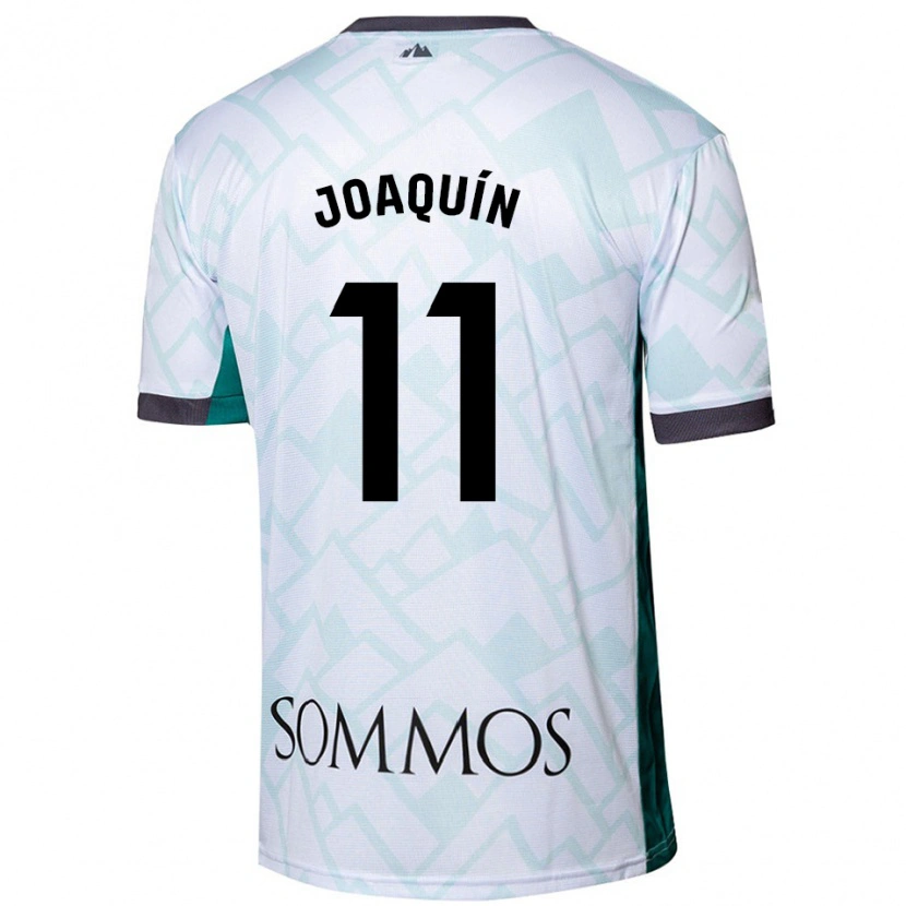 Danxen Dame Joaquín Muñoz #11 Hvit Grønn Bortetrøye Drakt Trøye 2024/25 Skjorter T-Skjorte