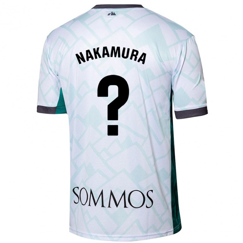 Danxen Dame Togo Nakamura #0 Hvit Grønn Bortetrøye Drakt Trøye 2024/25 Skjorter T-Skjorte