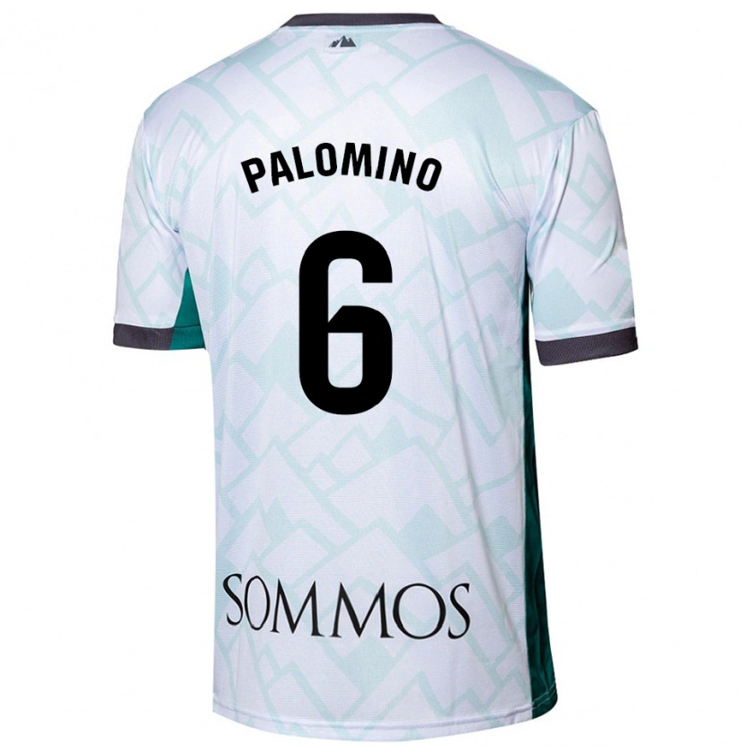 Danxen Dame Yolanda Palomino #6 Hvit Grønn Bortetrøye Drakt Trøye 2024/25 Skjorter T-Skjorte