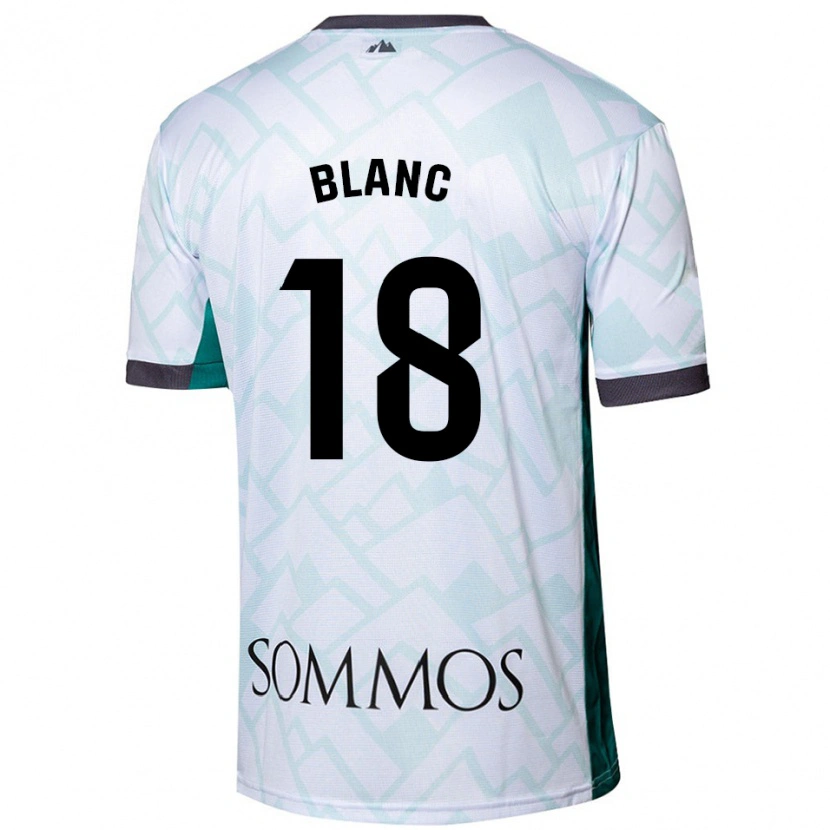 Danxen Dame Laia Blanc #18 Hvit Grønn Bortetrøye Drakt Trøye 2024/25 Skjorter T-Skjorte