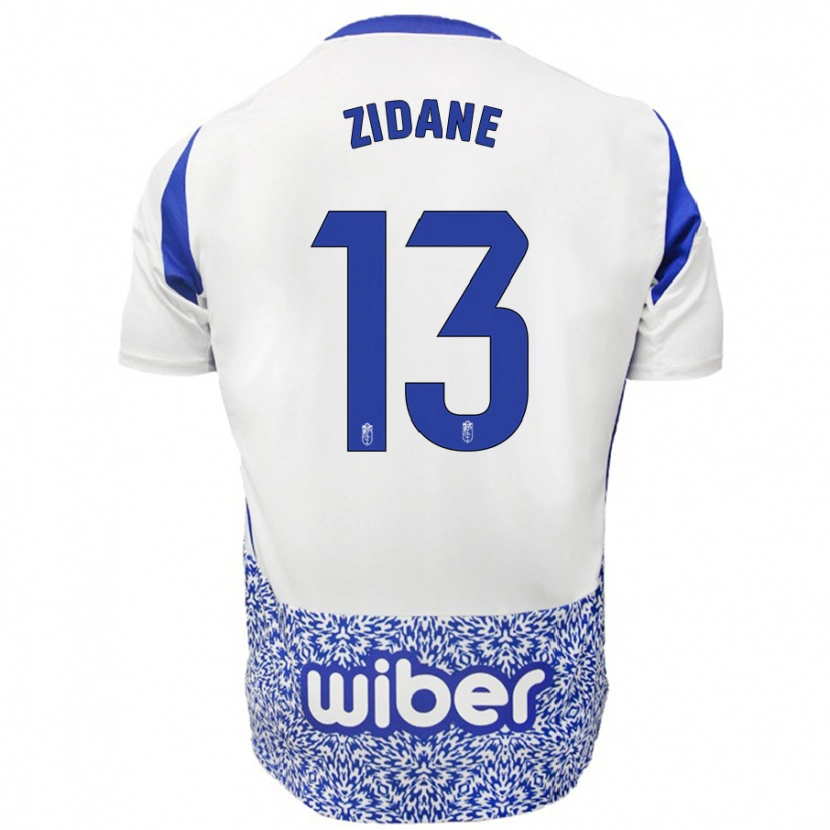 Danxen Dame Luca Zidane #13 Hvit Blå Bortetrøye Drakt Trøye 2024/25 Skjorter T-Skjorte