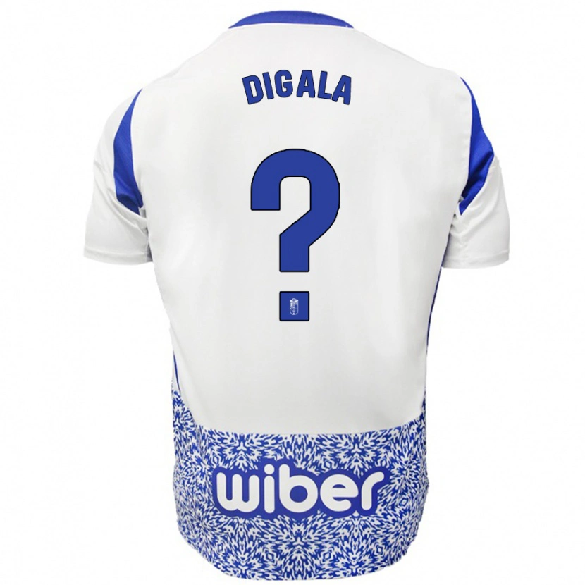 Danxen Dame Gonzaldo Digala #0 Hvit Blå Bortetrøye Drakt Trøye 2024/25 Skjorter T-Skjorte
