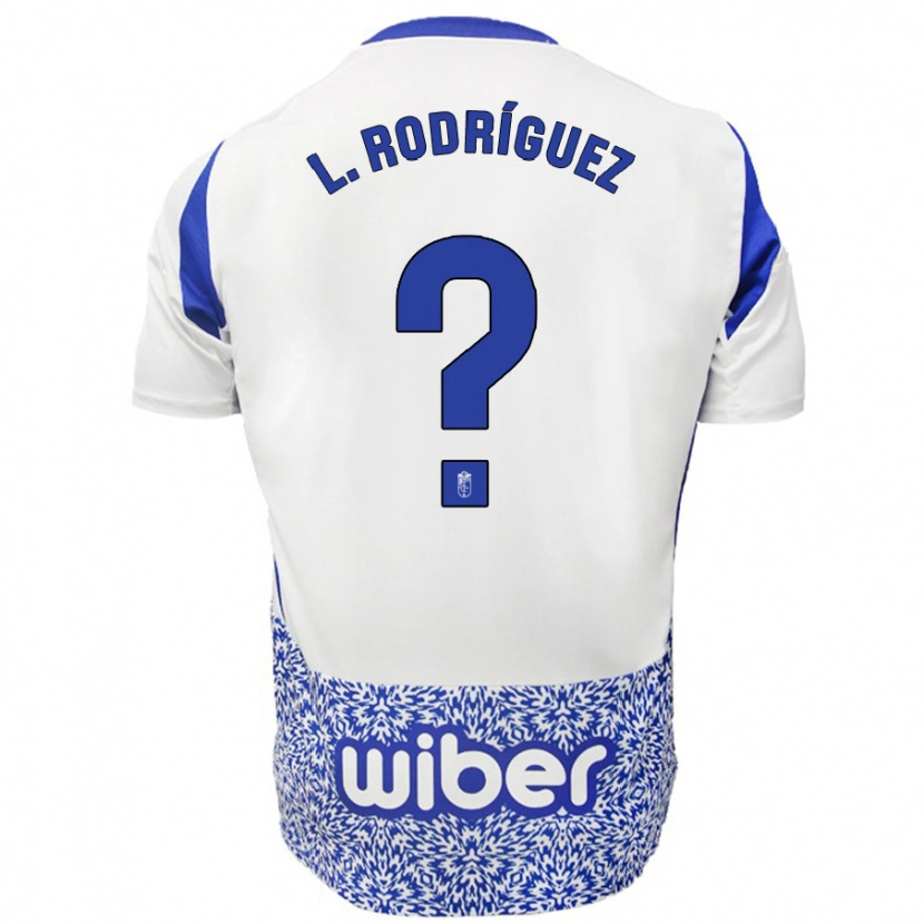 Danxen Dame Iker López Rodríguez #0 Hvit Blå Bortetrøye Drakt Trøye 2024/25 Skjorter T-Skjorte