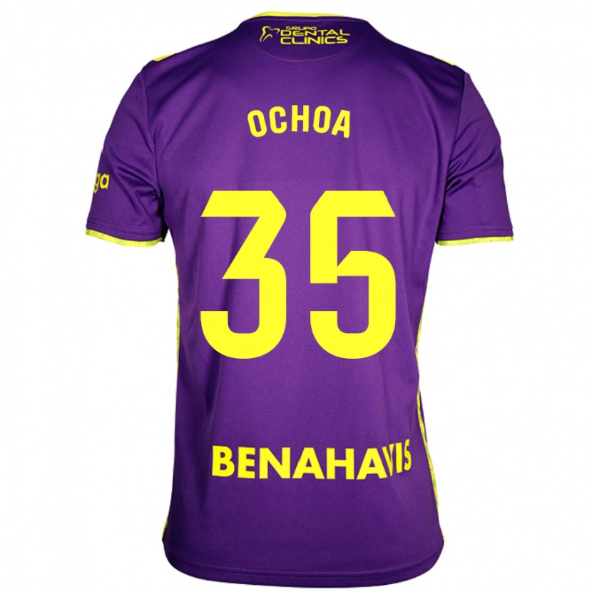 Danxen Dame Aarón Ochoa #35 Lilla Gul Bortetrøye Drakt Trøye 2024/25 Skjorter T-Skjorte