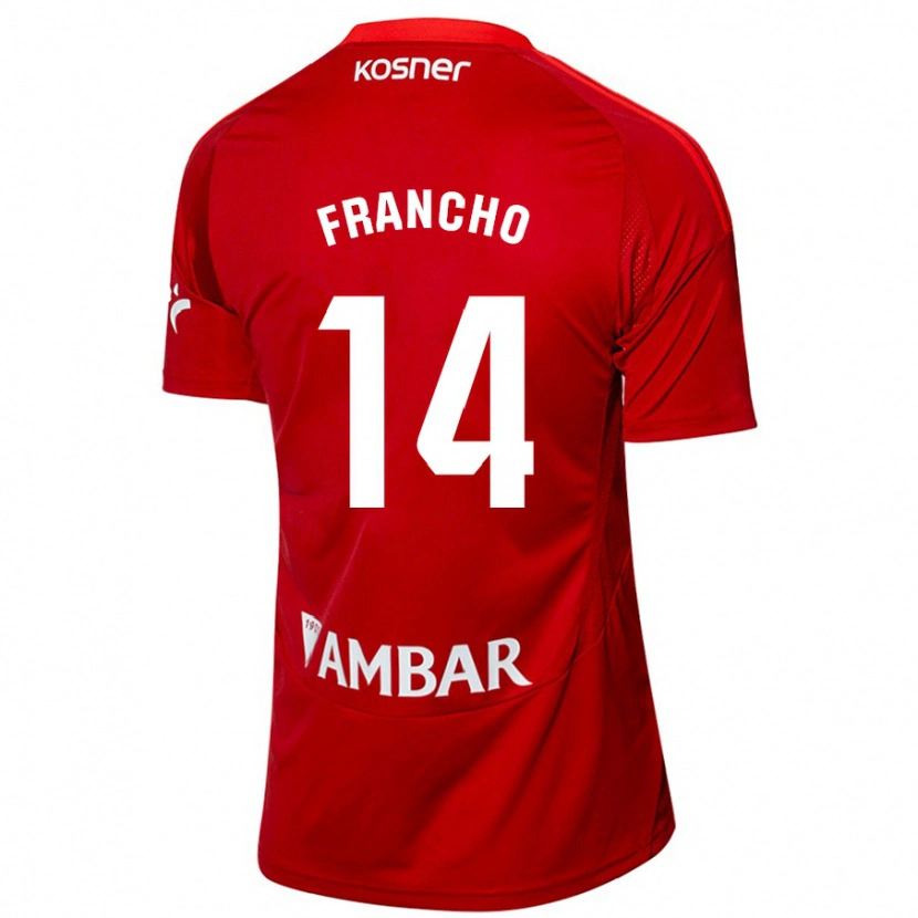Danxen Dame Francho Serrano #14 Hvit Blå Bortetrøye Drakt Trøye 2024/25 Skjorter T-Skjorte