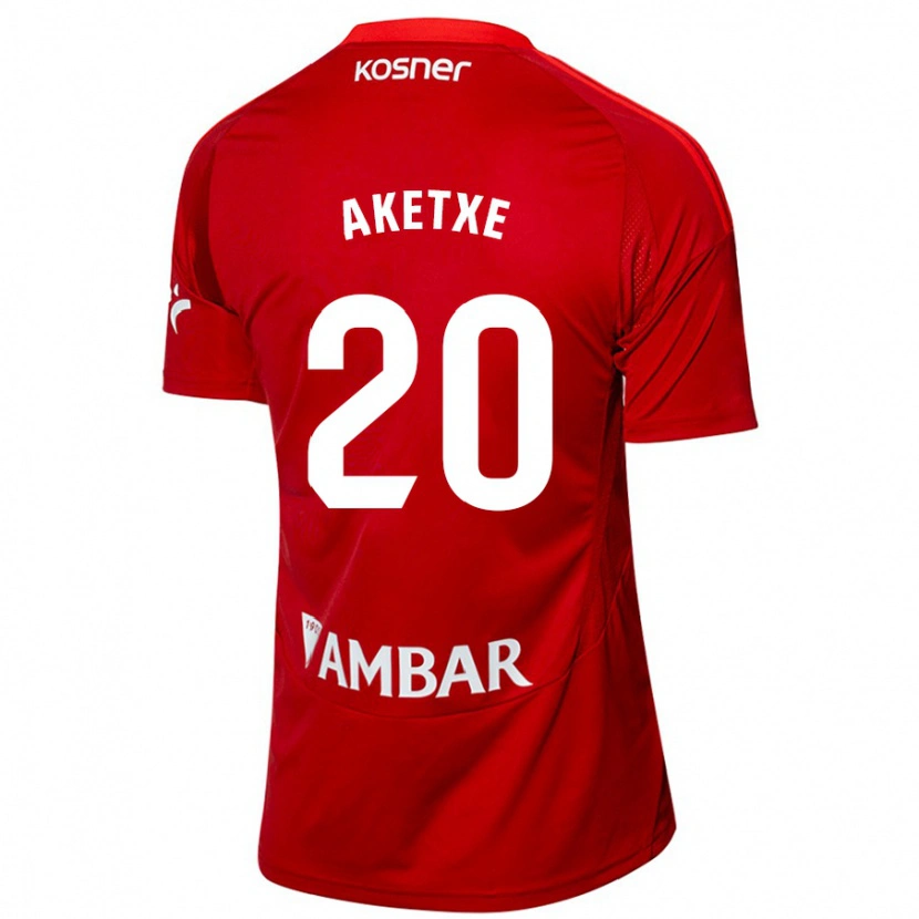 Danxen Dame Ager Aketxe #20 Hvit Blå Bortetrøye Drakt Trøye 2024/25 Skjorter T-Skjorte