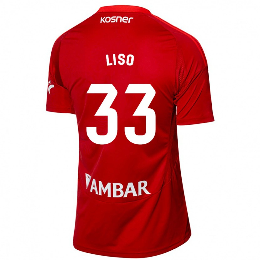 Danxen Dame Adrián Liso #33 Hvit Blå Bortetrøye Drakt Trøye 2024/25 Skjorter T-Skjorte