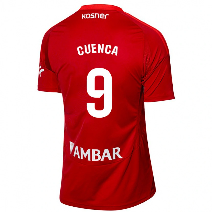 Danxen Dame Marcos Cuenca #9 Hvit Blå Bortetrøye Drakt Trøye 2024/25 Skjorter T-Skjorte