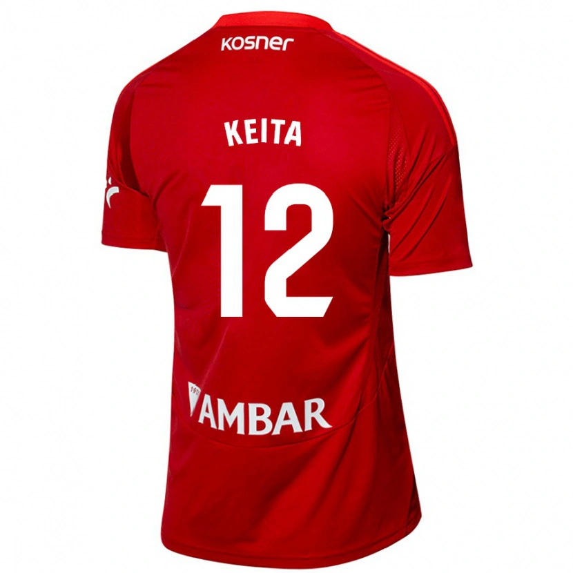 Danxen Dame Lassine Keita #12 Hvit Blå Bortetrøye Drakt Trøye 2024/25 Skjorter T-Skjorte