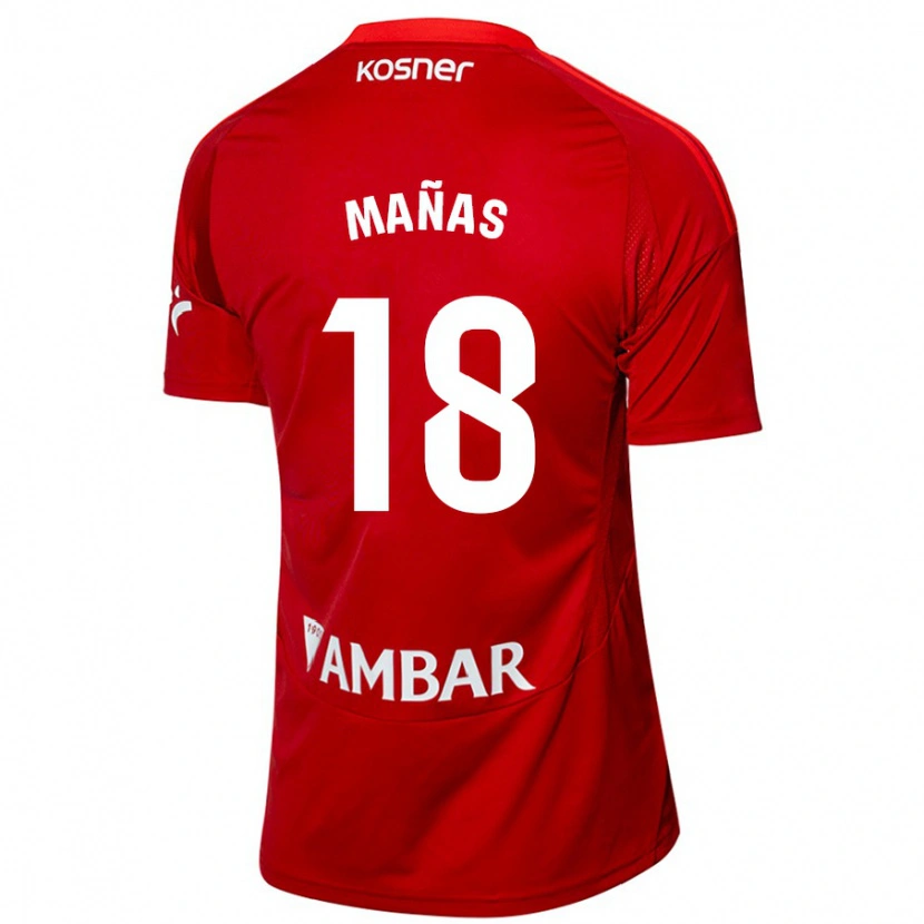 Danxen Dame Aitor Mañas #18 Hvit Blå Bortetrøye Drakt Trøye 2024/25 Skjorter T-Skjorte