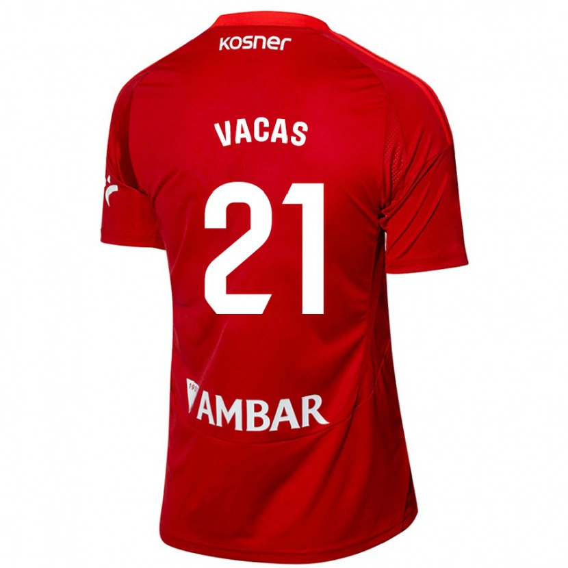 Danxen Dame Óscar Vacas #21 Hvit Blå Bortetrøye Drakt Trøye 2024/25 Skjorter T-Skjorte