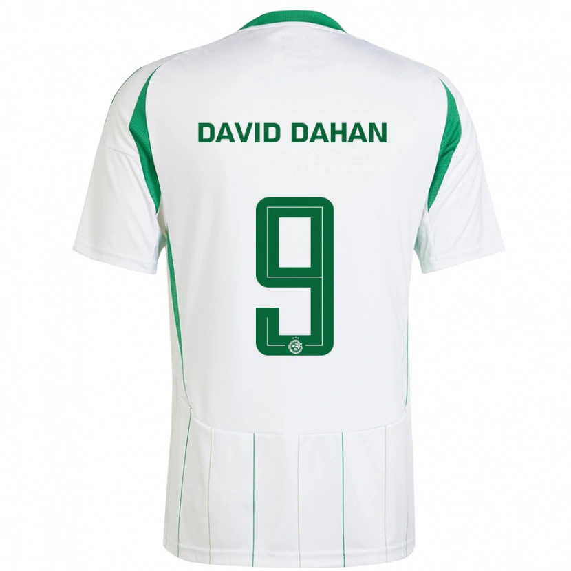Danxen Dame Omer David Dahan #9 Hvit Grønn Bortetrøye Drakt Trøye 2024/25 Skjorter T-Skjorte