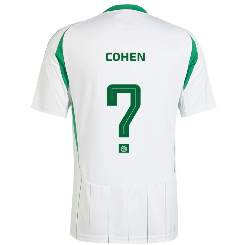 Danxen Dame Sarel Shlomo Cohen #0 Hvit Grønn Bortetrøye Drakt Trøye 2024/25 Skjorter T-Skjorte