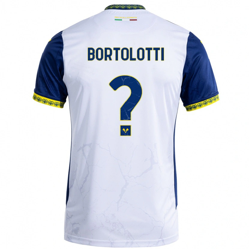 Danxen Dame Marco Bortolotti #0 Hvit Blå Bortetrøye Drakt Trøye 2024/25 Skjorter T-Skjorte