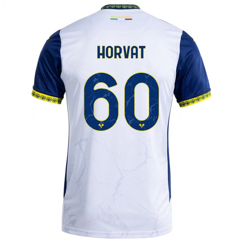 Danxen Dame Mihaela Horvat #60 Hvit Blå Bortetrøye Drakt Trøye 2024/25 Skjorter T-Skjorte