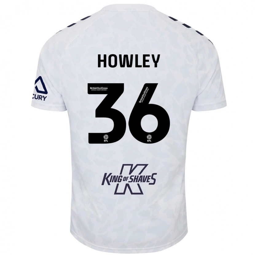 Danxen Dame Ryan Howley #36 Hvit Bortetrøye Drakt Trøye 2024/25 Skjorter T-Skjorte