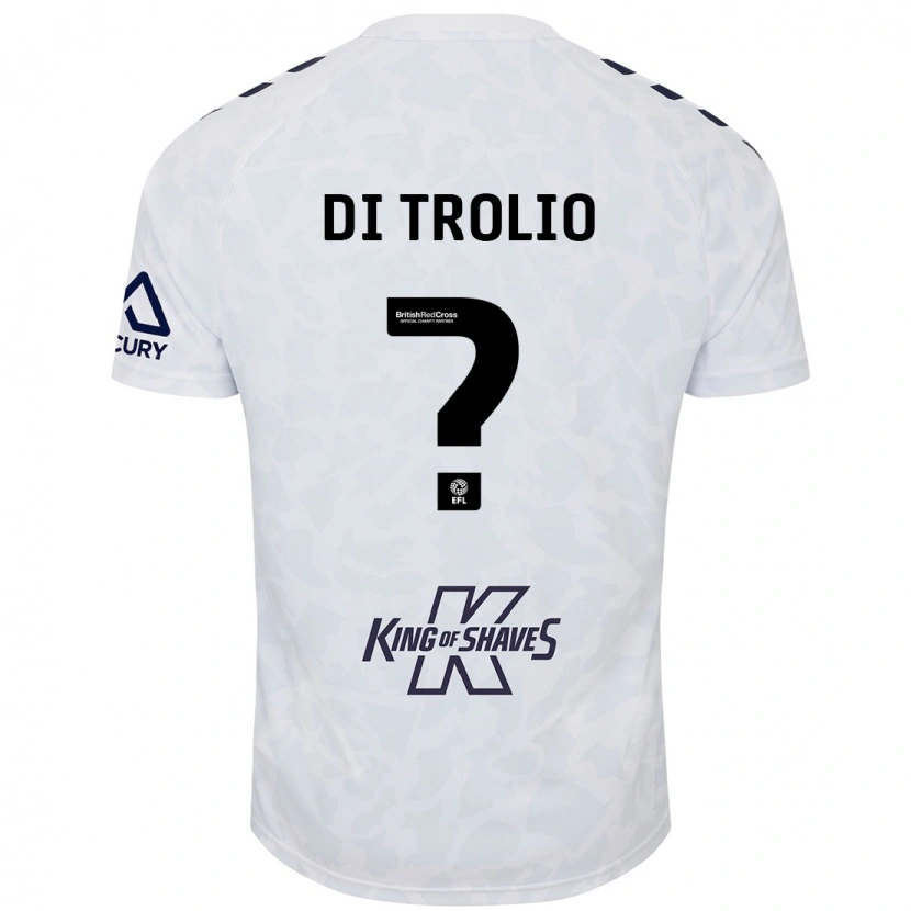 Danxen Dame Riccardo Di Trolio #0 Hvit Bortetrøye Drakt Trøye 2024/25 Skjorter T-Skjorte