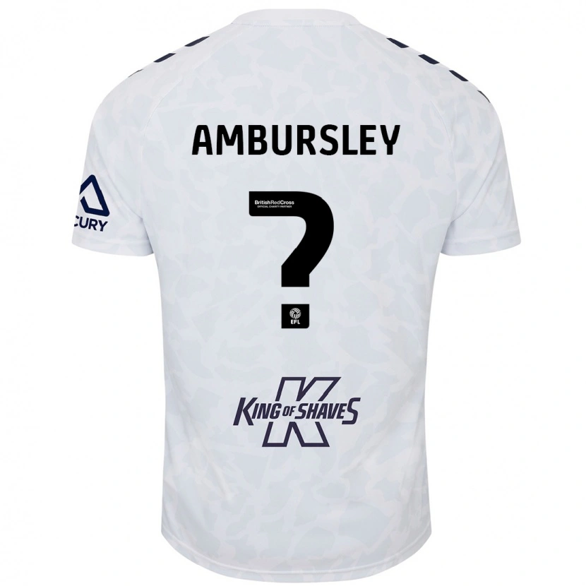 Danxen Dame Conrad Ambursley #0 Hvit Bortetrøye Drakt Trøye 2024/25 Skjorter T-Skjorte