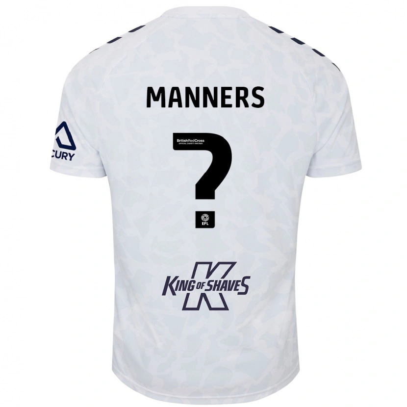 Danxen Dame Charlie Manners #0 Hvit Bortetrøye Drakt Trøye 2024/25 Skjorter T-Skjorte