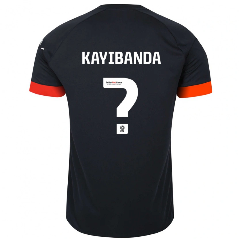 Danxen Dame Claude Kayibanda #0 Svart Oransje Bortetrøye Drakt Trøye 2024/25 Skjorter T-Skjorte