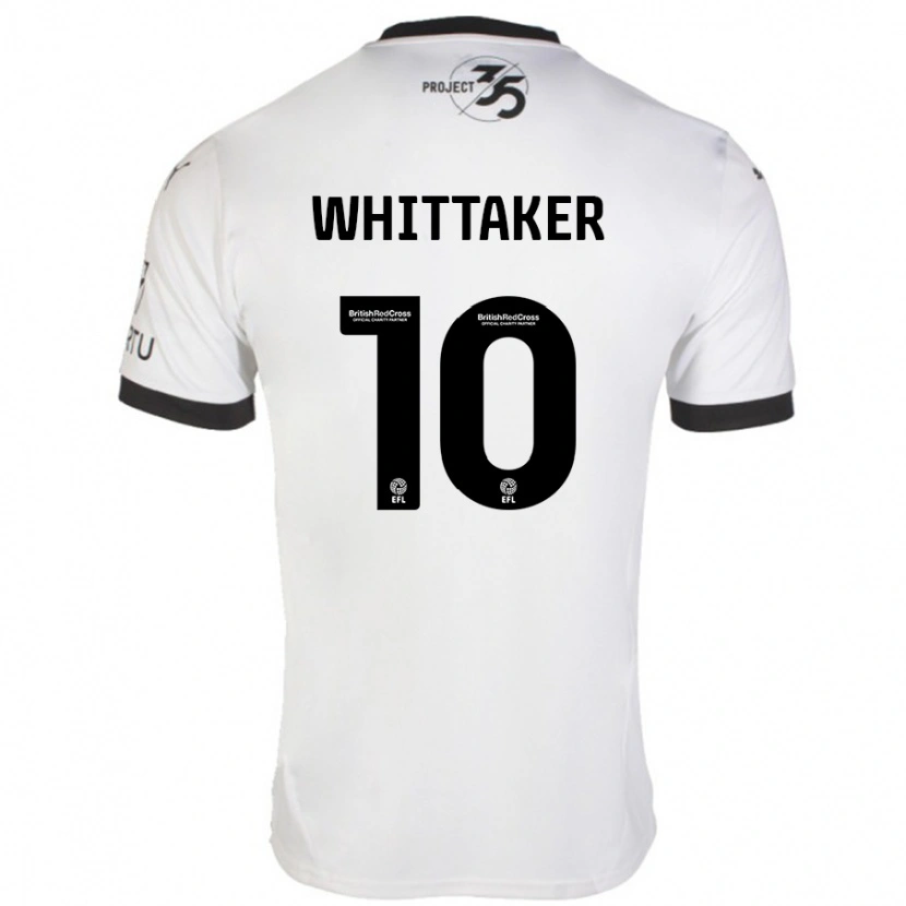Danxen Dame Morgan Whittaker #10 Hvit Svart Bortetrøye Drakt Trøye 2024/25 Skjorter T-Skjorte