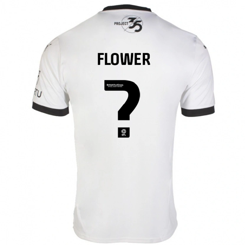 Danxen Dame Jack Flower #0 Hvit Svart Bortetrøye Drakt Trøye 2024/25 Skjorter T-Skjorte
