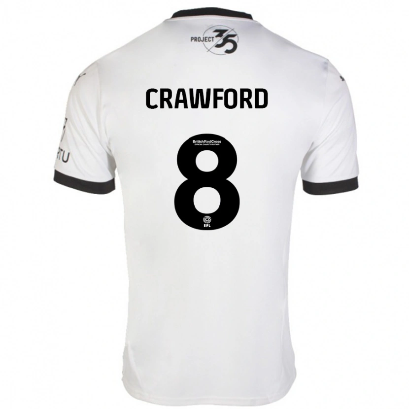 Danxen Dame Imy Crawford #8 Hvit Svart Bortetrøye Drakt Trøye 2024/25 Skjorter T-Skjorte