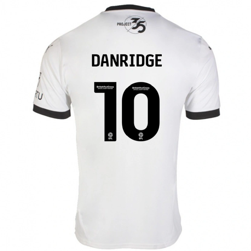 Danxen Dame Rebecca Danridge #10 Hvit Svart Bortetrøye Drakt Trøye 2024/25 Skjorter T-Skjorte
