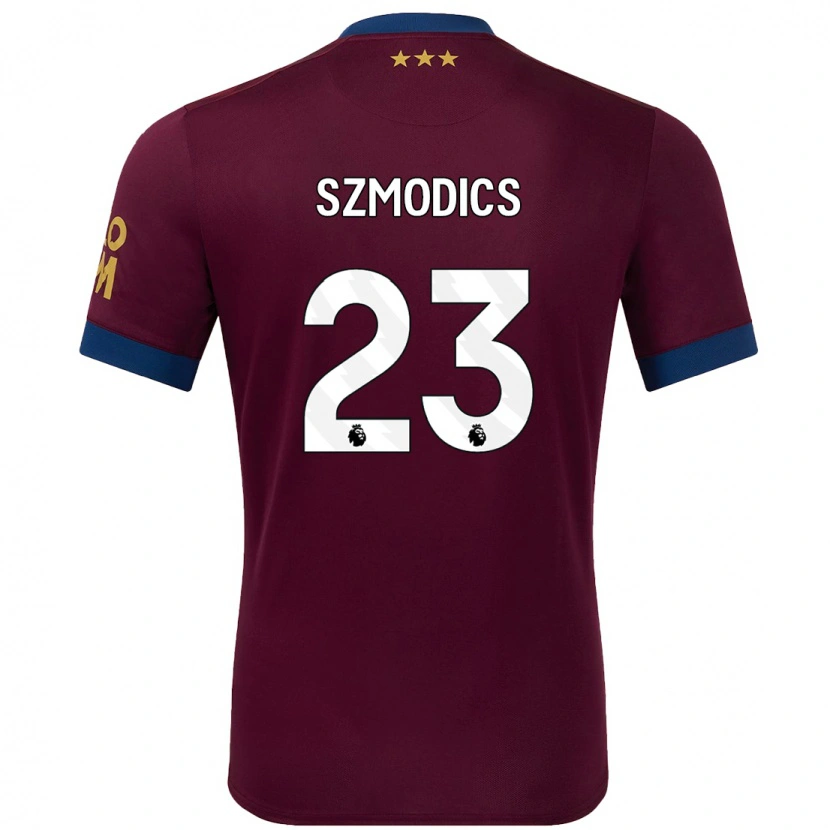Danxen Dame Sammie Szmodics #23 Brun Bortetrøye Drakt Trøye 2024/25 Skjorter T-Skjorte