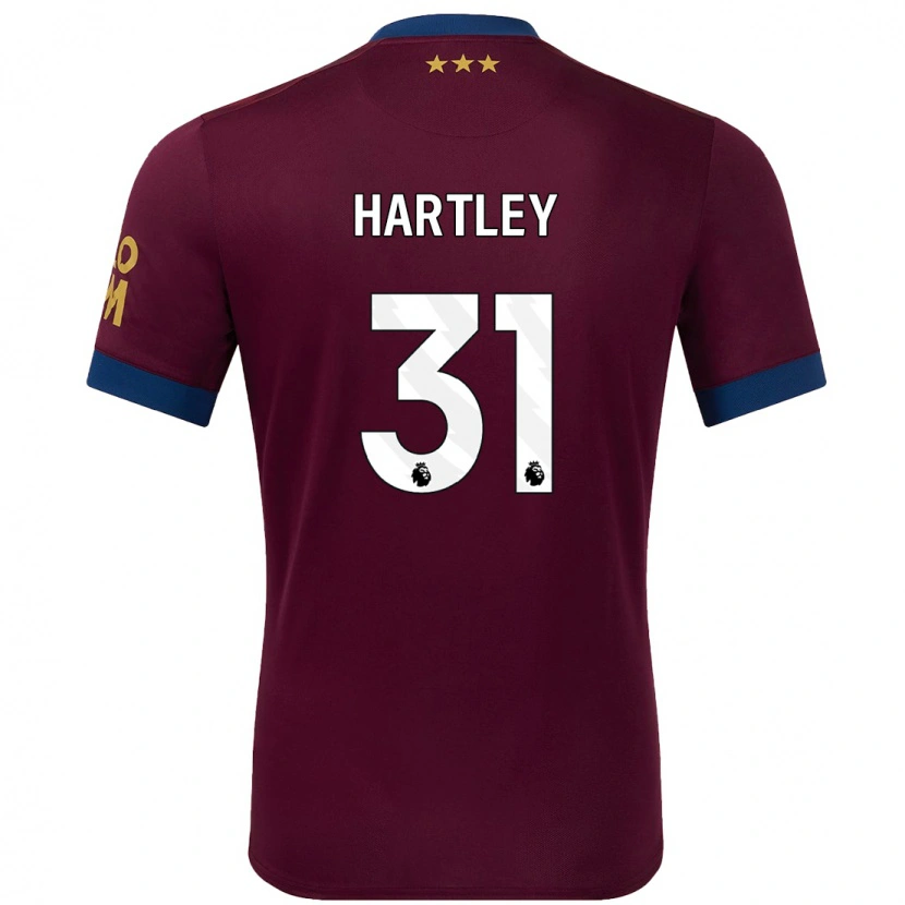 Danxen Dame Laura Hartley #31 Brun Bortetrøye Drakt Trøye 2024/25 Skjorter T-Skjorte