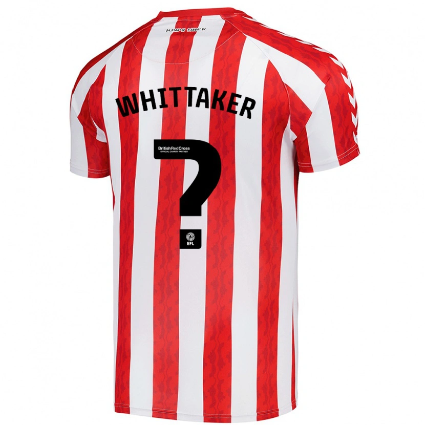 Danxen Barn Jack Whittaker #0 Rød Hvit Hjemmetrøye Drakt Trøye 2024/25 Skjorter T-Skjorte